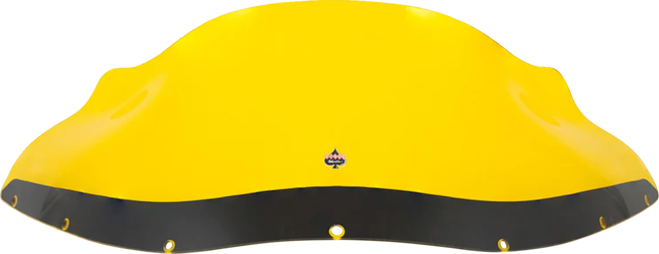 Klock Werks Kolor Flare 9" Yellow Windshield for Harley FXRP Style Fairings