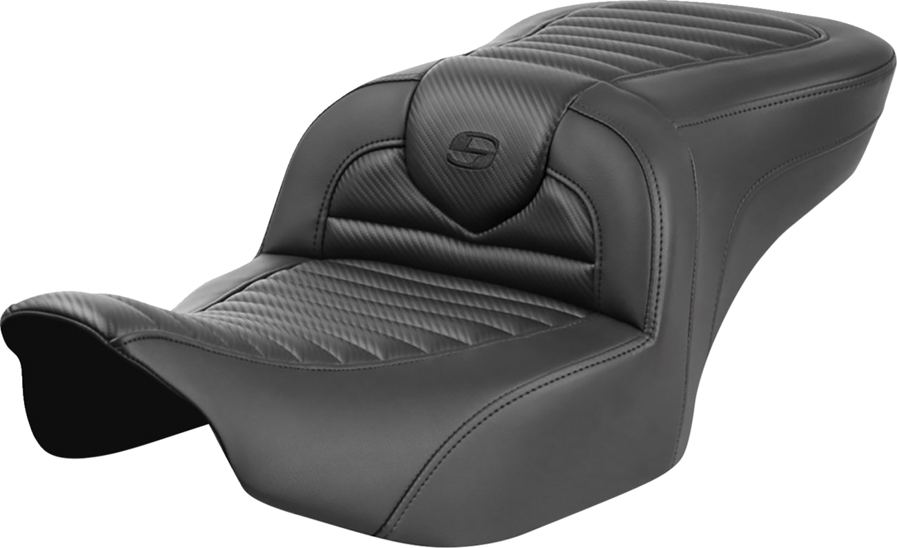 Saddlemen Roadsofa Carbon Fiber Tuck-N-Roll Gel Seat for 2023-25 Harley Touring