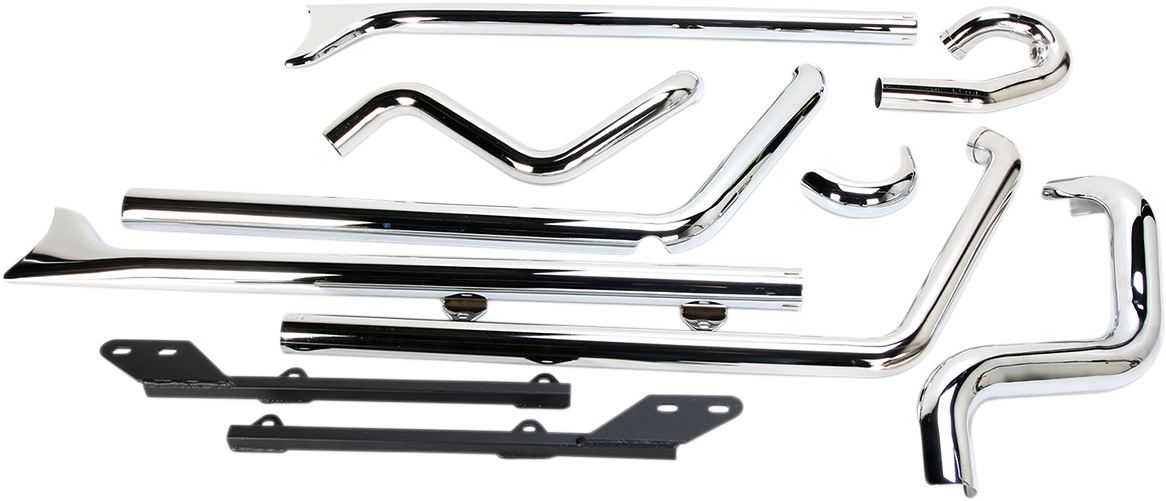 Bassani Power Curve True-Dual Crossover Header Pipes for Sftail