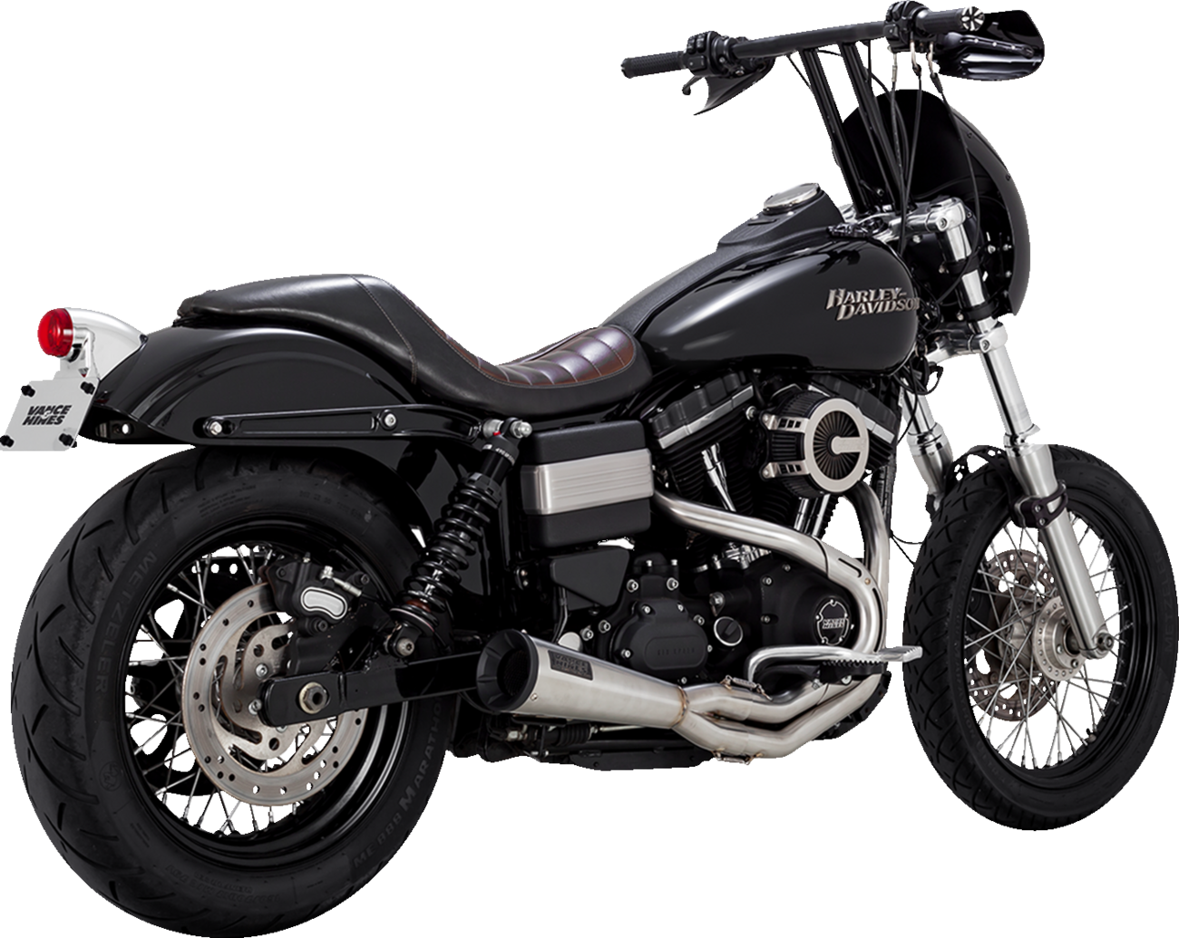 Vance & Hines Upsweep 2-1 Brushed Exhaust System fits 2010-2017 Harley Dyna FXD
