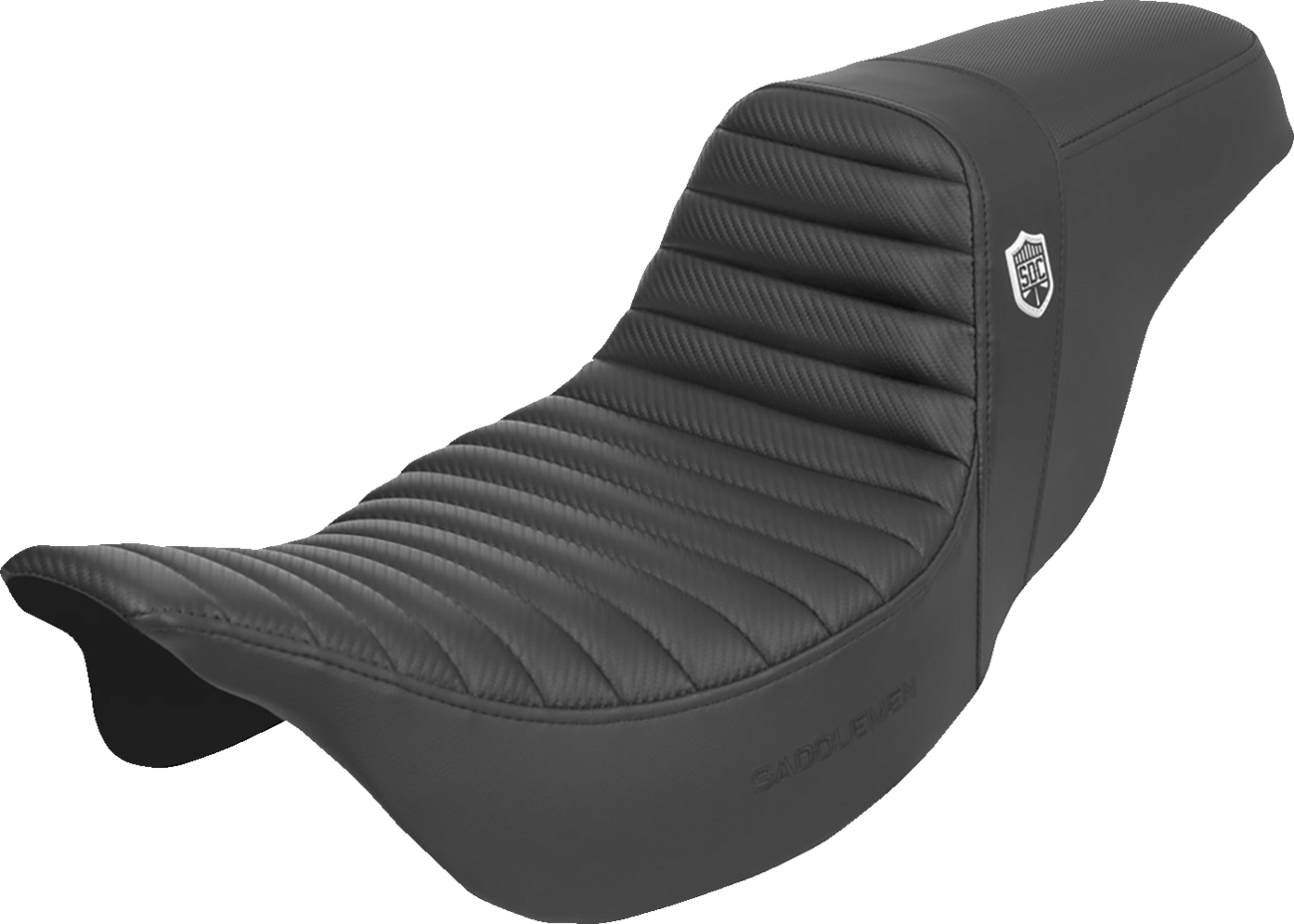 Saddlemen Pro Series SDC Tuck n Roll Carbon Gel Seat 2008-2024 Harley Touring