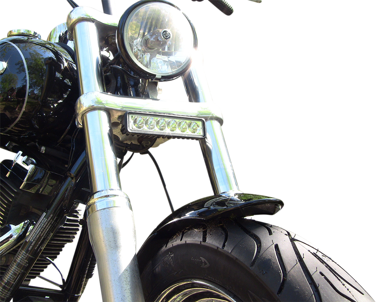 Custom Dynamics White LED Driving Light Bar 2000-2017 Harley Softail Models