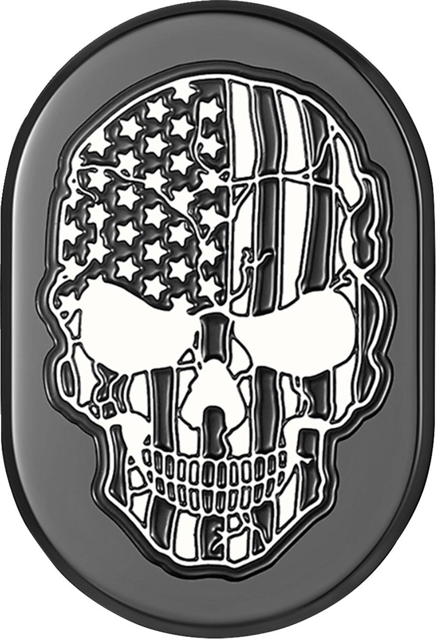 Figurati American Flag Skull Left Antenna Insert 2009-2023 Harley Touring