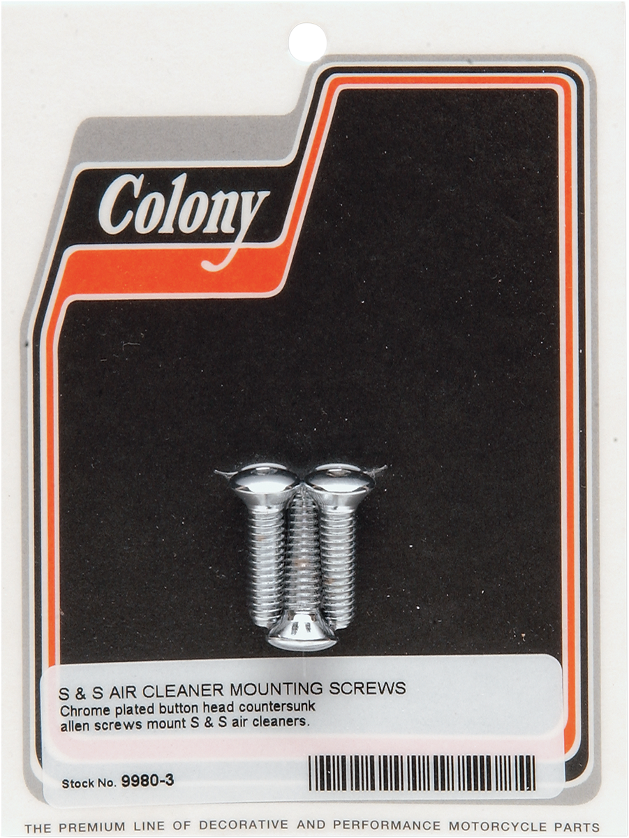 Colony S&S Air Cleaner Cover Bolts fits 1966-1983 Harley Davidson FLHT FXR