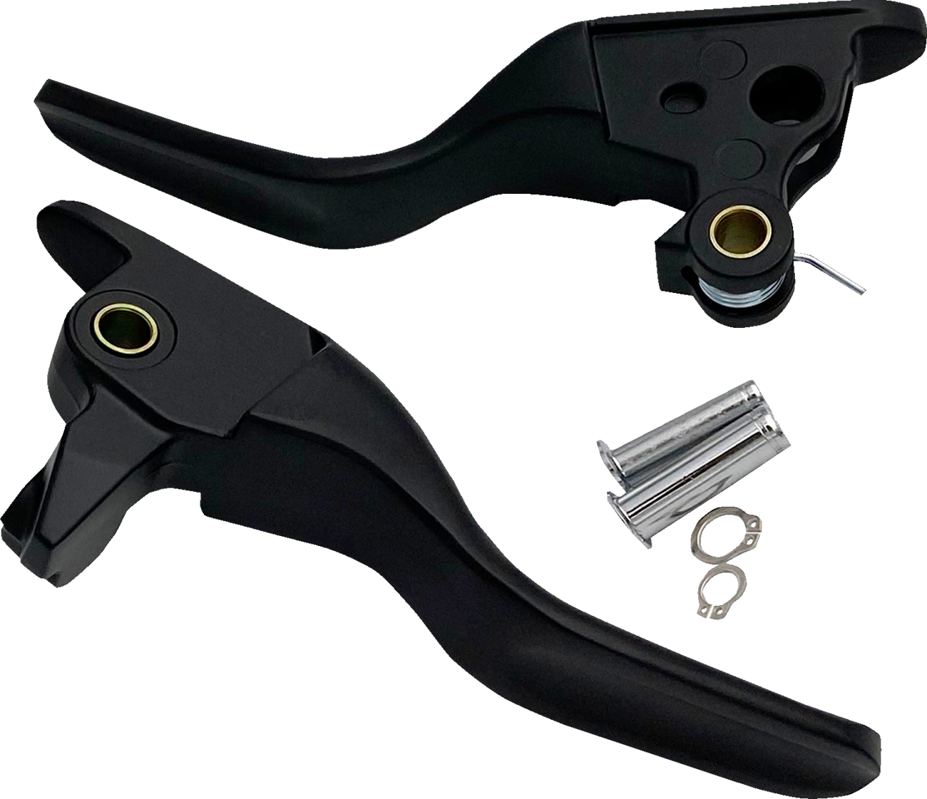 Drag Specialties Short Black Lever Set fits 2021-2024 Harley Touring FLTR FLHR