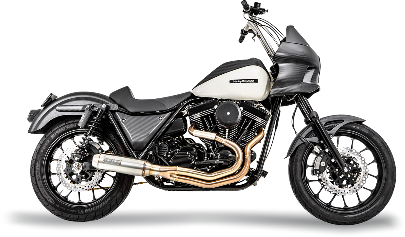 Bassani Super Bike 2-into-1 Exhaust System fits 1984-2000 Harley Davidson FXR