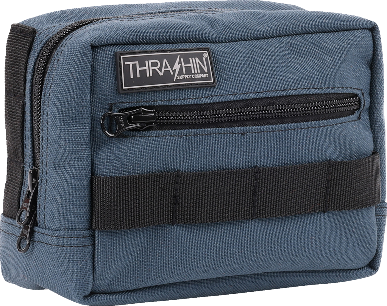 Thrashin Supply Blue Motorcycle Handlebar Storage Bag Harley Davidson THB-0023