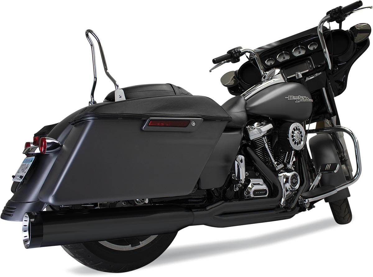 Khrome Werks Black 2-1 Motorcycle Full Exhaust 2017-2021 Harley Touring Models