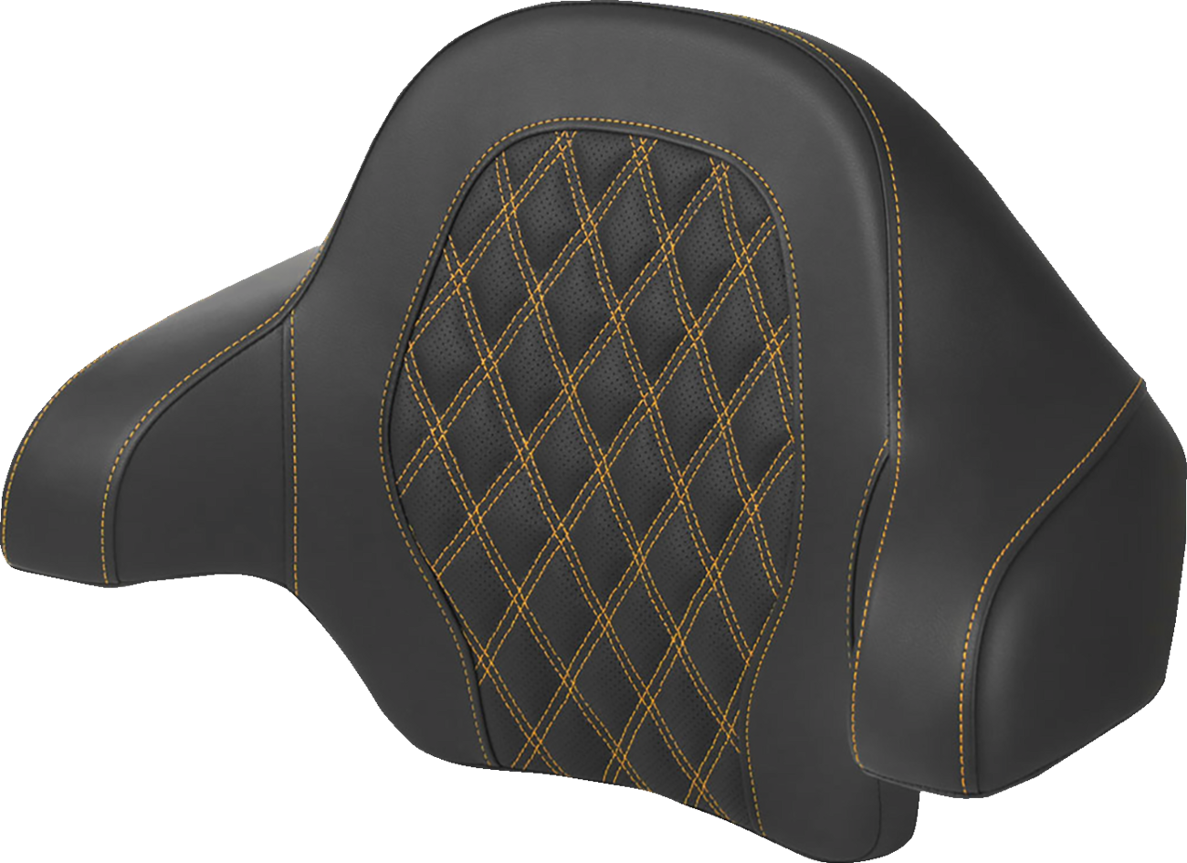 Saddlemen Gold Lattice Stitch Tour Pak Backrest Pad for 2014-2024 Harley Touring