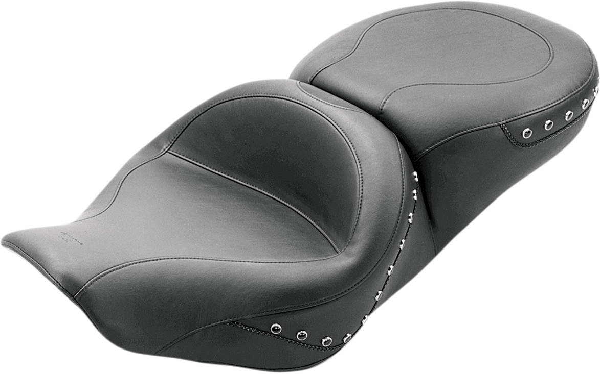 Mustang Wide Studded Touring Seat 1997-2007 Harley Road King Street Glide 75577