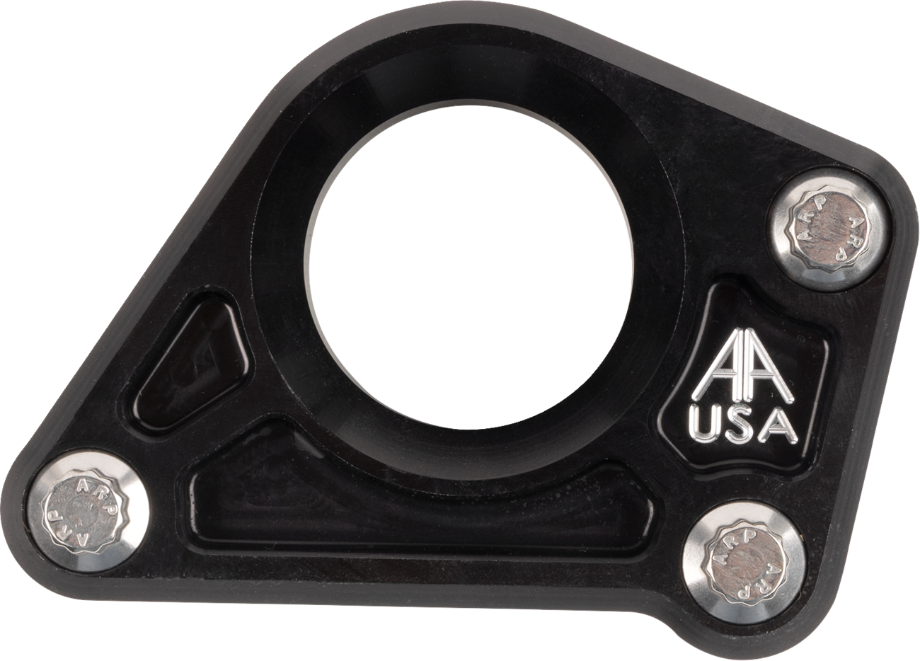 Alloy Art Black Floorboard Delete Motor Mount fits 2017-2024 Harley Touring M8