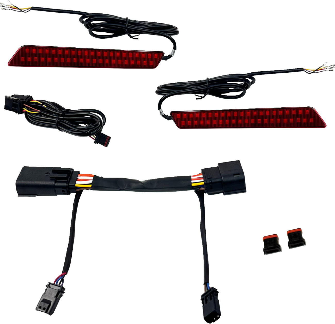 Custom Dynamics Red LED Saddlebag Latch Lights for 2023-2024 Harley Touring