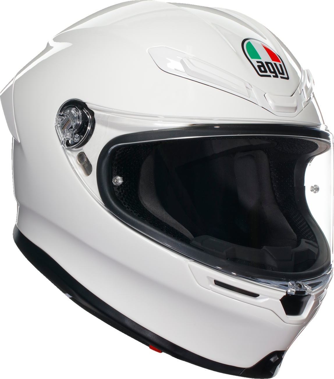 AGV K6 S Solid White Unisex Adult Full Face Street Harley Motorcycle Helmet