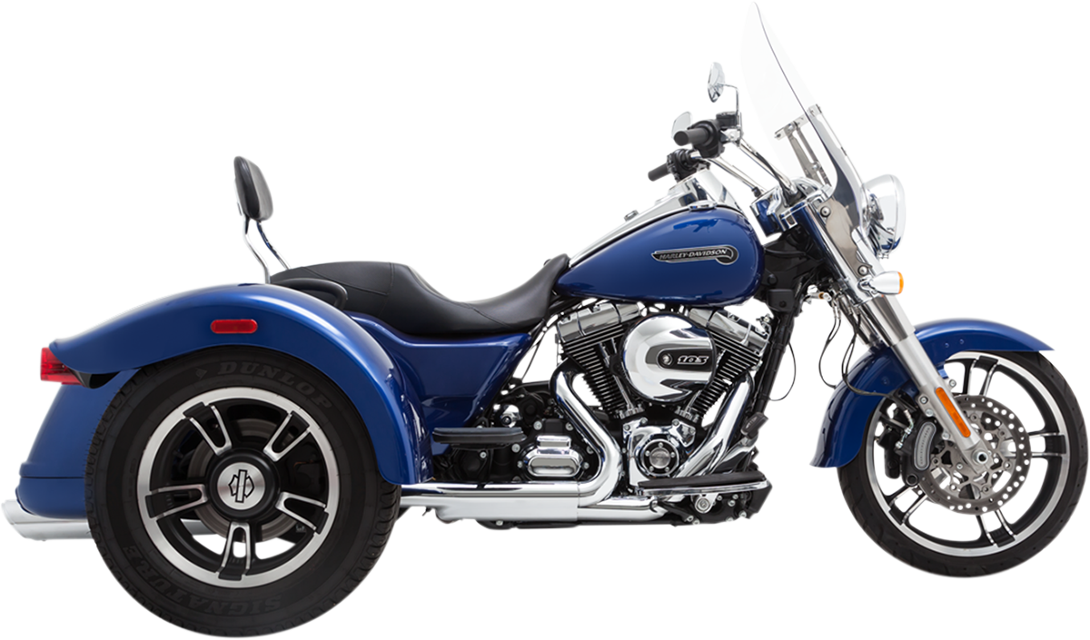 Vance & Hines Twin Slash Motorcycle Mufflers 2015-2016 Harley Freewheeler FLRT