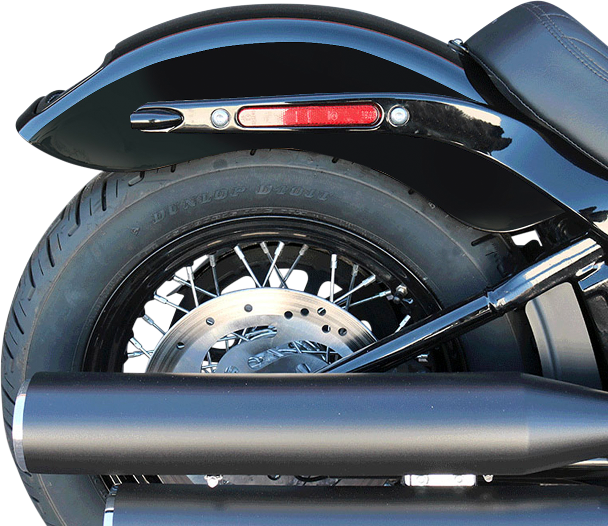 Paul Yaffe Rear Frenched Fender & License Plate Kit 2018-2020 Harley Softail