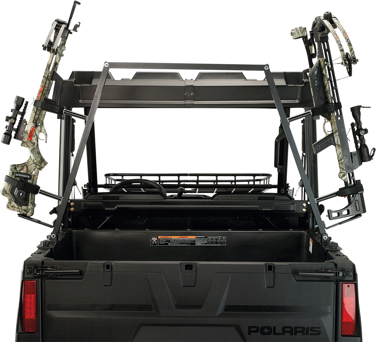 Moose Black Aircraft Aluminum Double Side by Side UTV Crossbow Hunting Rack
