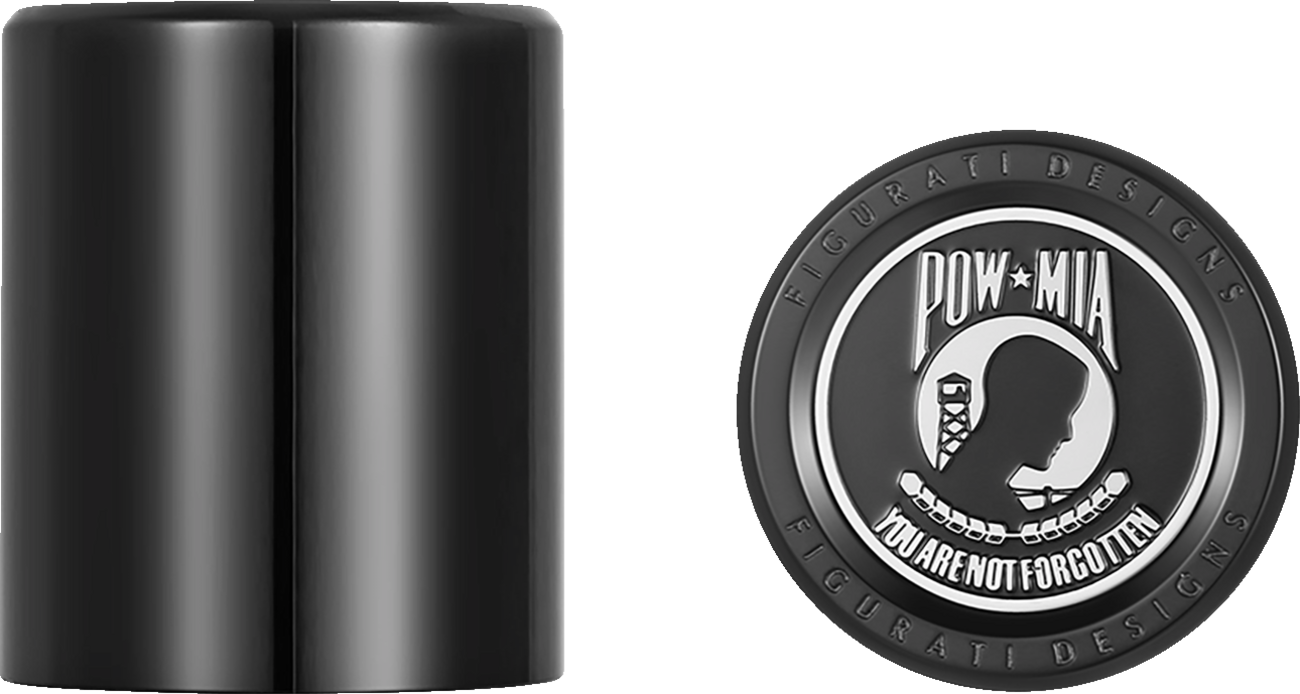 Figurati POW-MIA Black Medium Magnetic Docking Hardware Covers for Harley