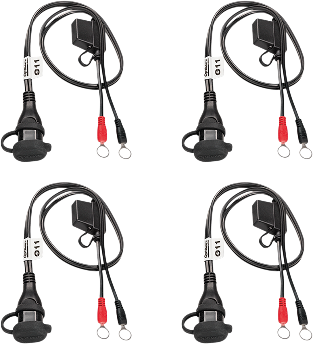 Tecmate Optimate 4-Pack 5/16" Terminal Eyelet SAE Battery Charger Connector Lead