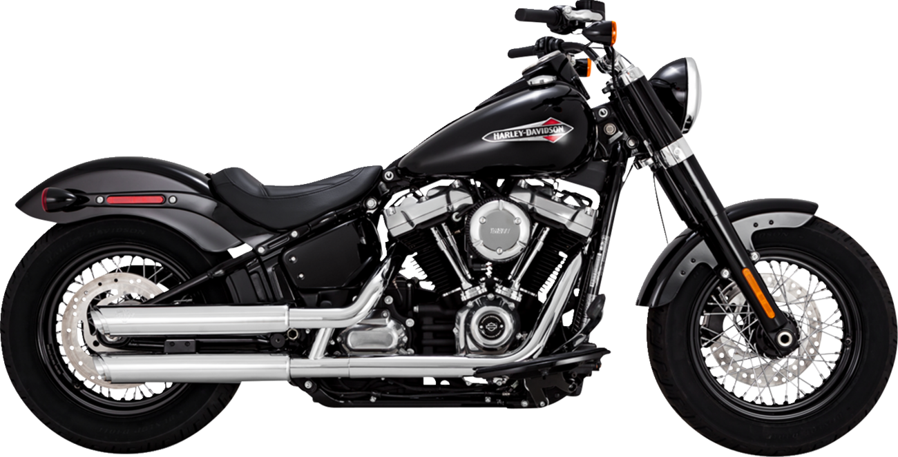 Vance & Hines 3" Twin Slash PCX Slip On Mufflers for 2018-2023 Harley Softail M8