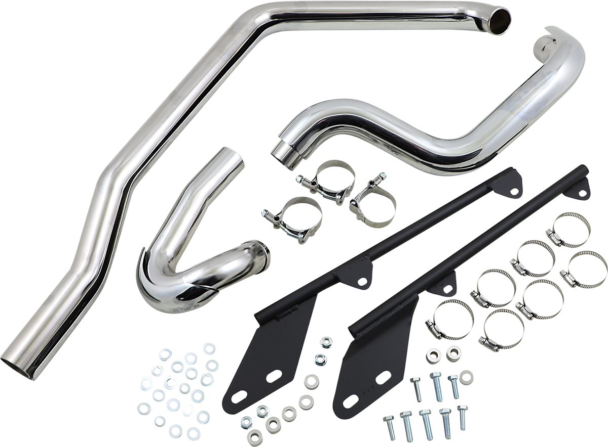 Bassani True Dual Crossover Header Pipes for 1986-2006 Harley