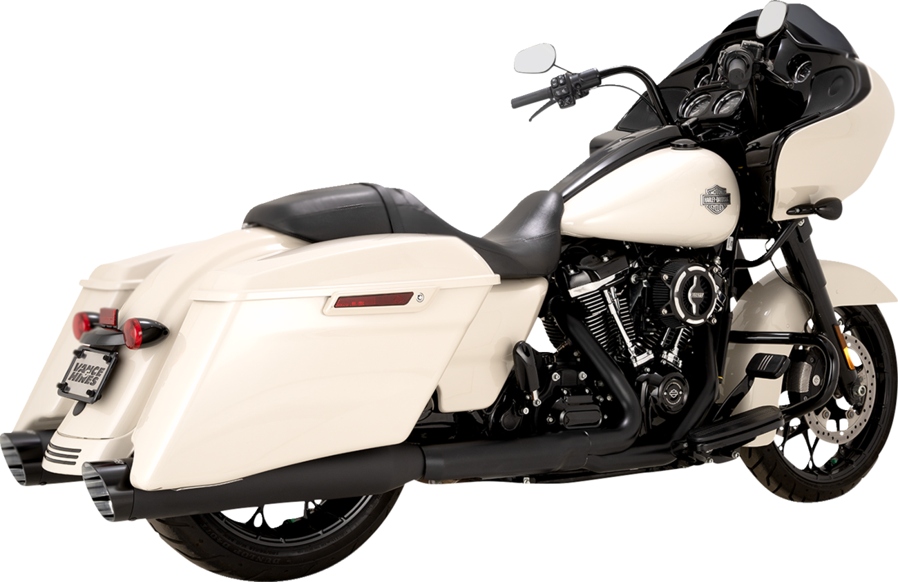 Vance & Hines Razorback 450 Black Slip On Mufflers for 2017-2025 Harley Touring