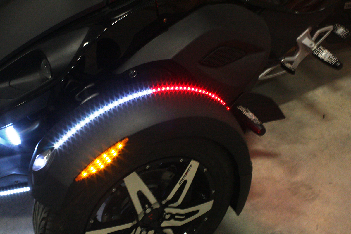 Custom Dynamics Magicflex® Tri-Color LED Light Strips 2008-2017 Can Am Spyder