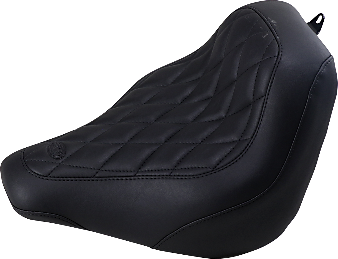 Mustang Wide Tripper Diamond Solo Seat for 2018-2024 Harley Softail FXST FXBB