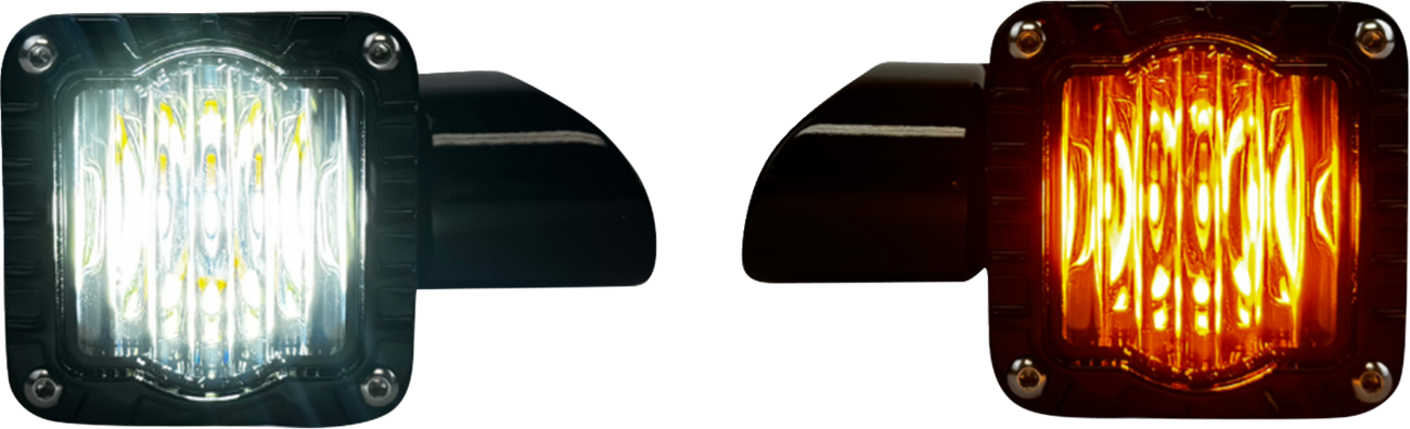 Custom Dynamics Shark Demon LED Front Turn Signals 2015-2025 Harley Road Glide