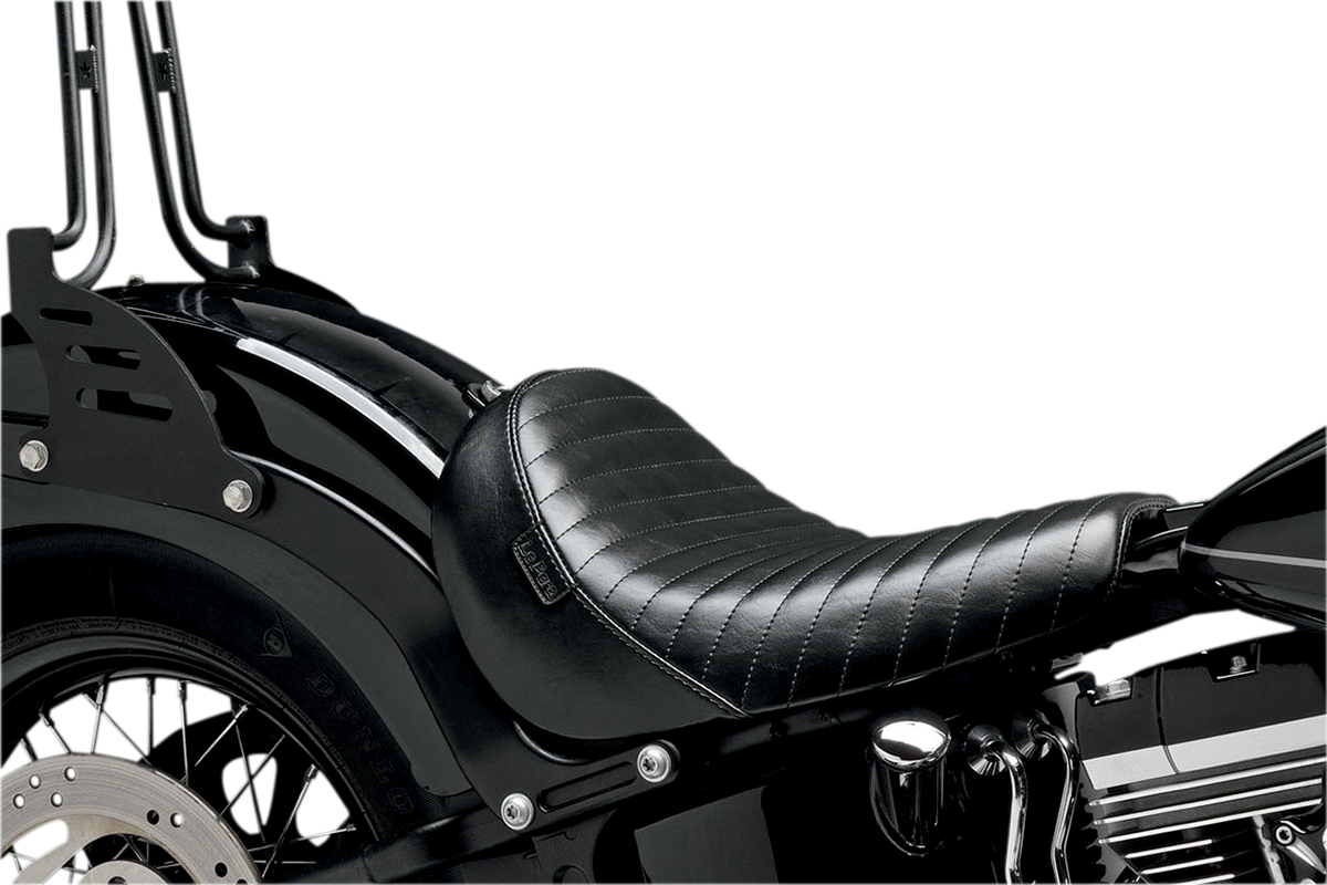 Le Pera Bare Bones Pleated Solo Seat fits 2011-15 Harley Softail Slim Blackline