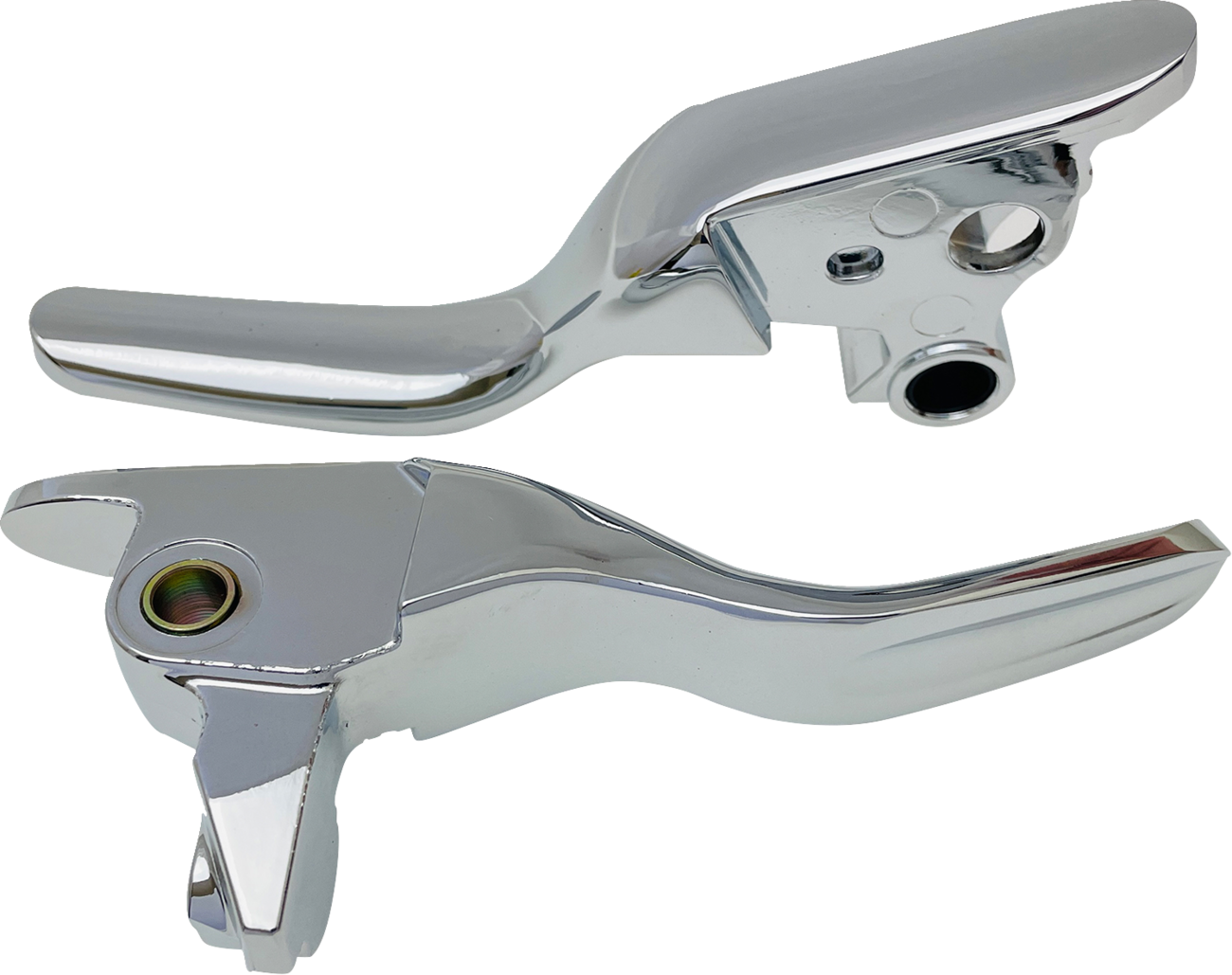 Drag Specialties Short Chrome Lever Set fits 2008-2013 Harley Touring FLHT FLHR