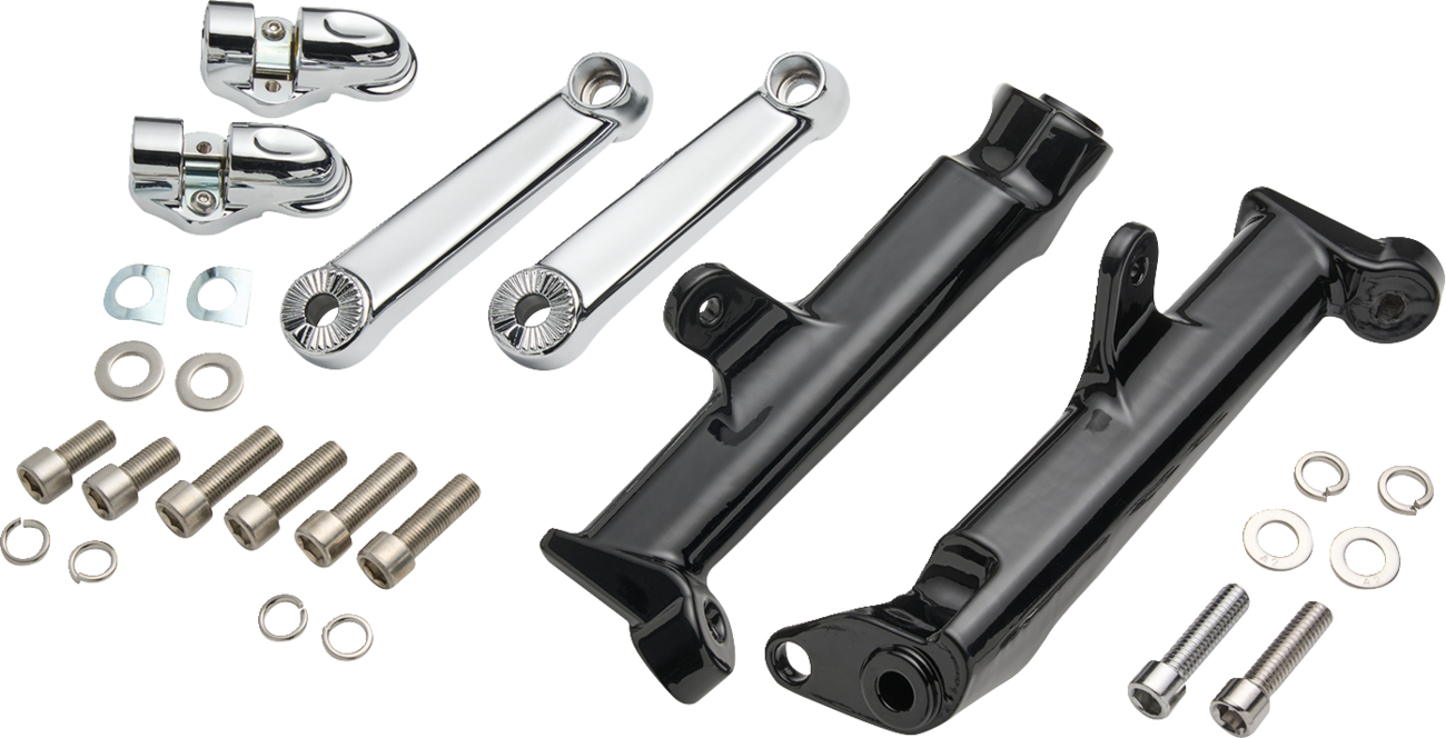 Ciro Chrome Highway Cruise Foot Peg Mount kit fits  2009-2024 Harley Touring