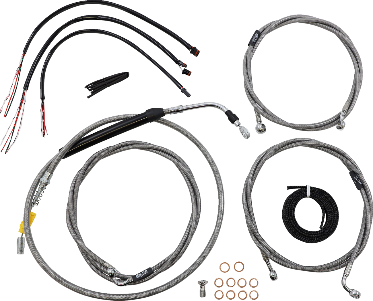 La Choppers 18"-20" Ape Hanger Complete Cable Kit 2021-2023 Harley Road Glide