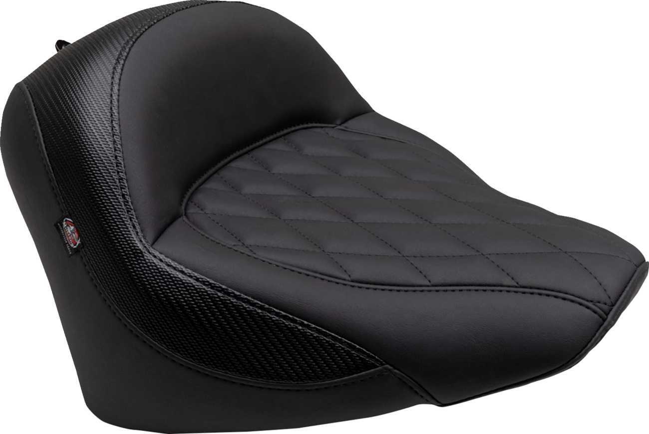 Mustang Touring Diamond Stitch Solo Seat fits 2022-2023 Indian Chief Bobber