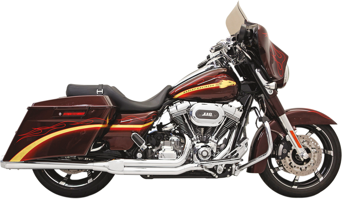Bassani Road Rage 2-into-1 Exhaust System fits 2010-2016 Harley Touring Models