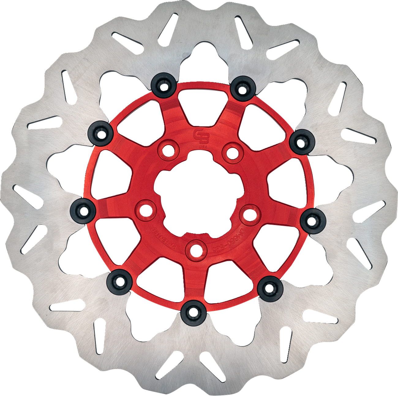 Galfer Wave Red Front Floating Brake Rotor for 08-18 Harley Touring Softail Dyna