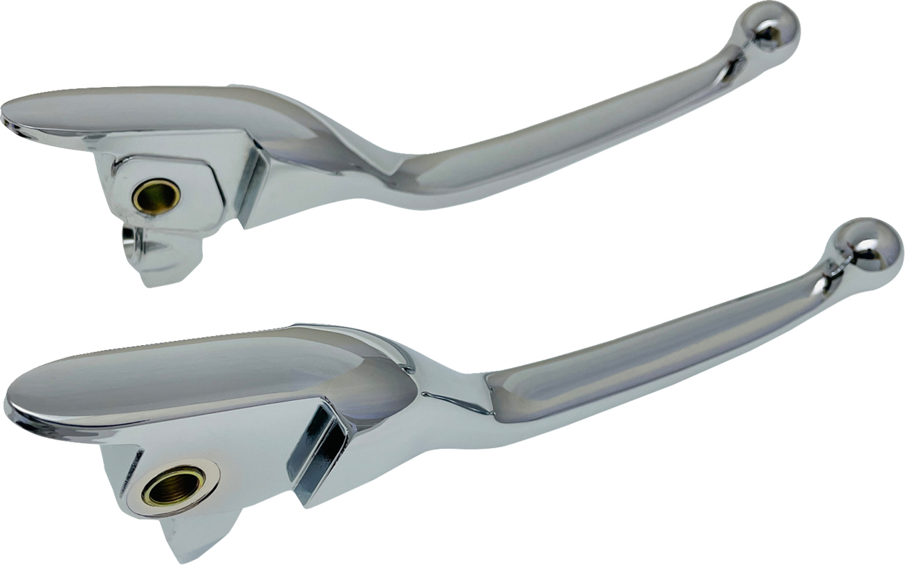 Drag Specialties Narrow Chrome Brake Clutch Hand Levers 2017-20 Harley Touring
