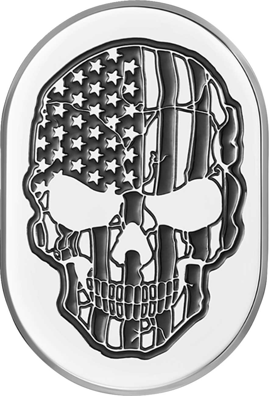 Figurati American Flag Skull Left Antenna Insert 2009-2023 Harley Touring