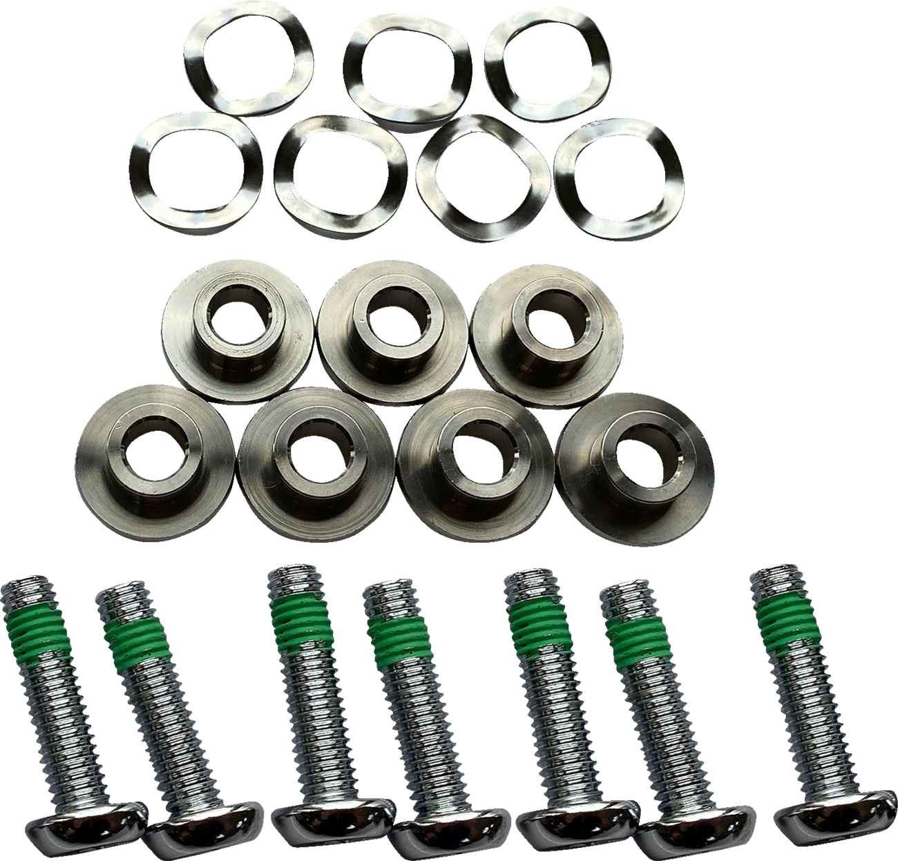 Drag Specialties 7-Lug Front Floating Brake Rotor Bolt Kit for Harley Davidson