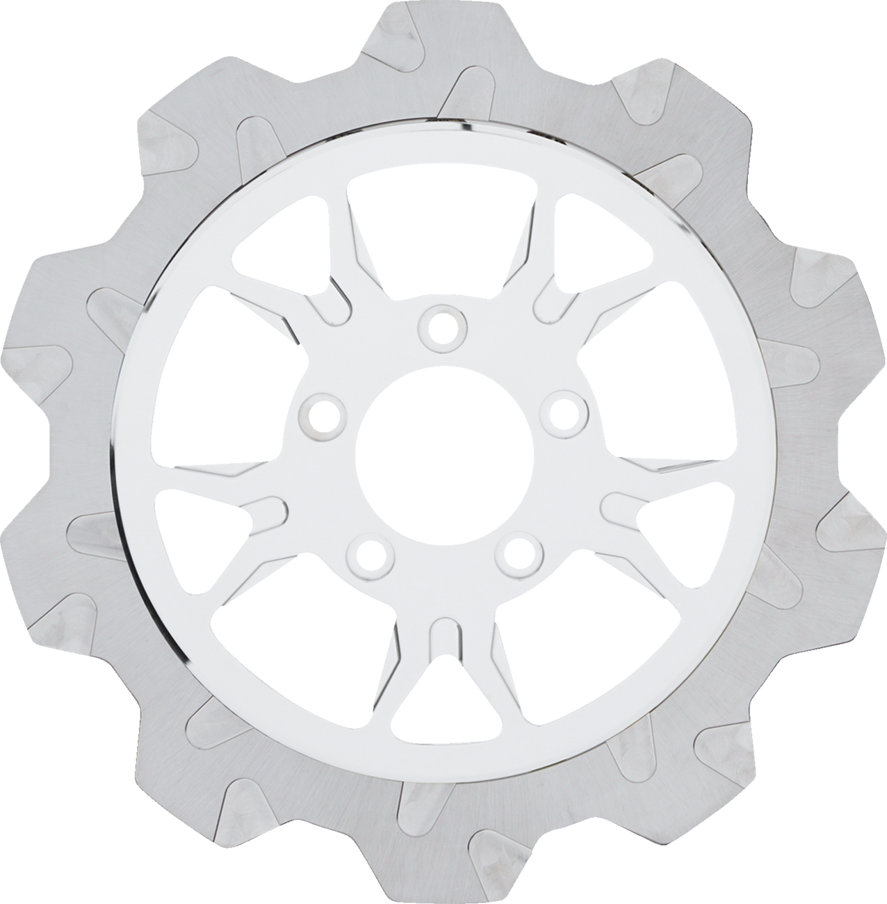 Lyndall Racing Crown Cut 10 Spoke Rear Brake Rotor for 2000-23 Harley Davidson