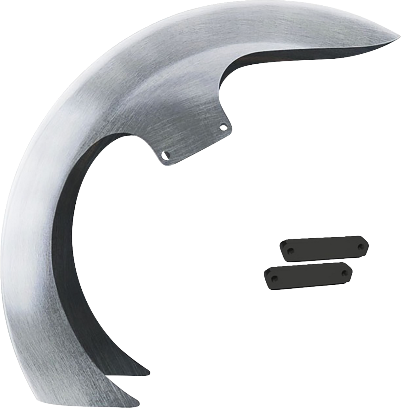 Paul Yaffe Silver DEI Steel Front Fender 2014-2024 Harley Touring with 26" Wheel