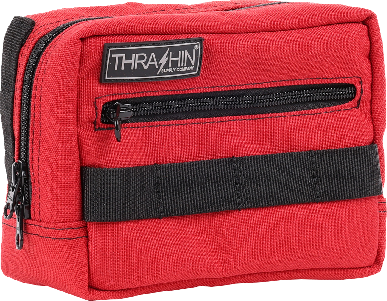 Thrashin Supply Red Motorcycle Handlebar Storage Bag Harley Davidson THB-0015