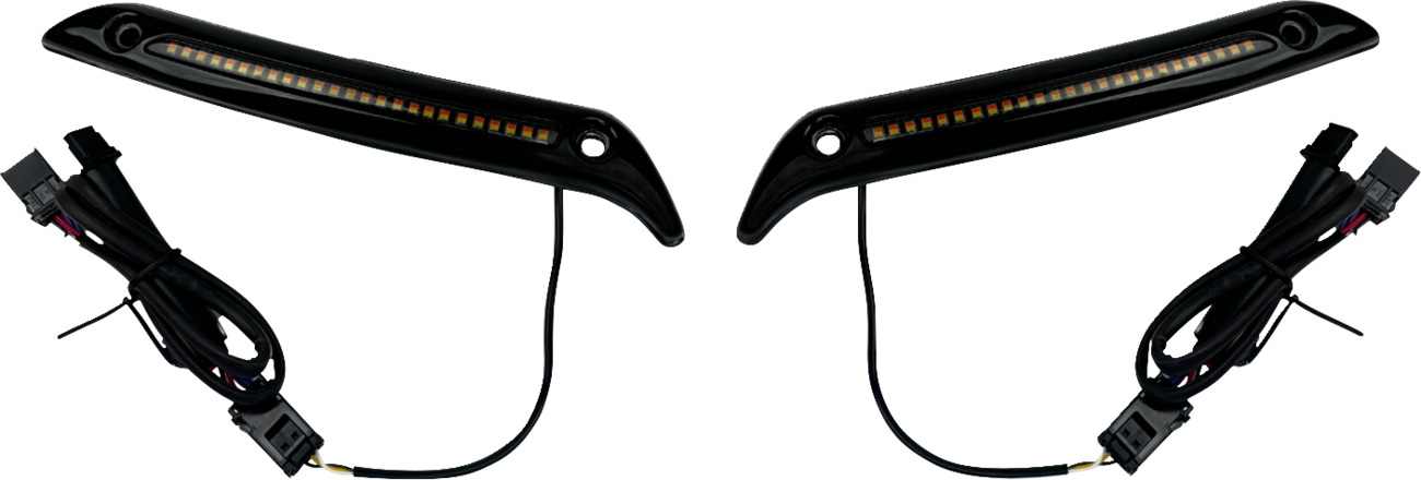 Custom Dynamics LED Front Windshield Trim for 2022-2024 Harley Softail Low Rider