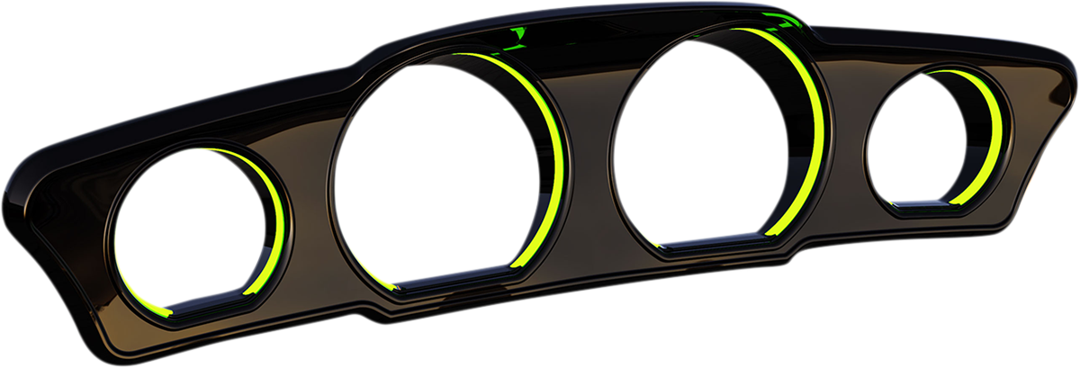 Ciro Black Accent LED Multi-Color Dash Lights for 14-20 Harley Touring FLHT FLHX