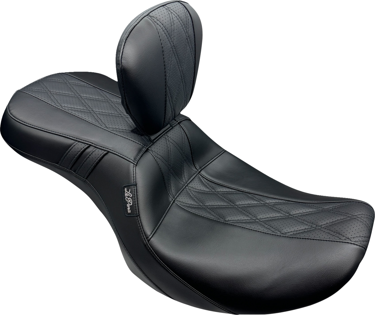 Le Pera Outcast GT2 Diamond Inlay Seat & Backrest for 2023-2025 Harley Touring