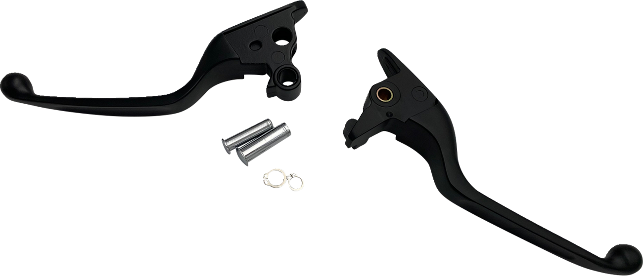 Drag Specialties Narrow Black Brake Clutch Hand Levers 2015-2024 Harley Softail