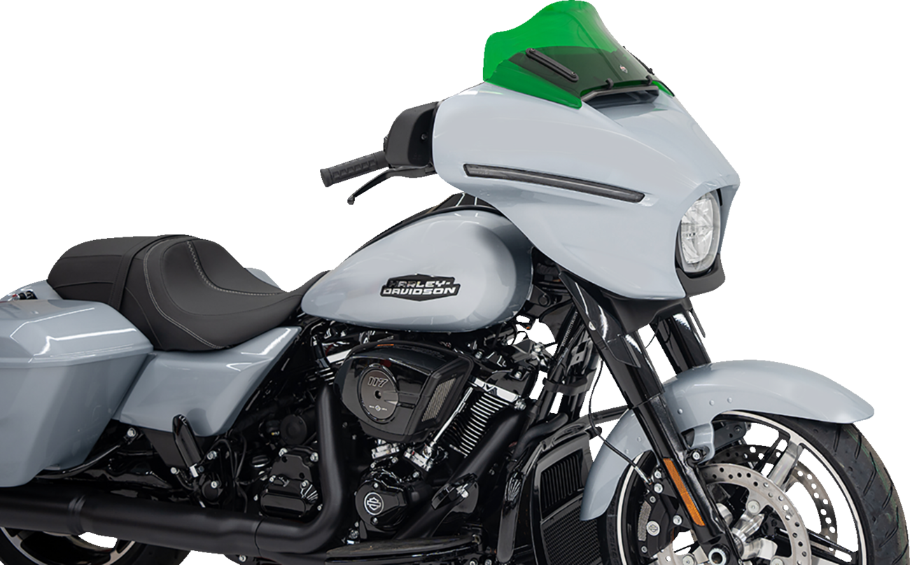 Klock Werks Kolor Flare 8" Green Windshield fits 2023-2024 Harley Street Glide