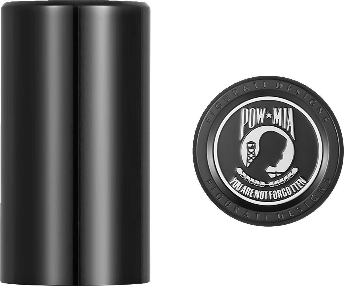 Figurati Designs POW-MIA Black Long Magnetic Docking Hardware Covers for Harley
