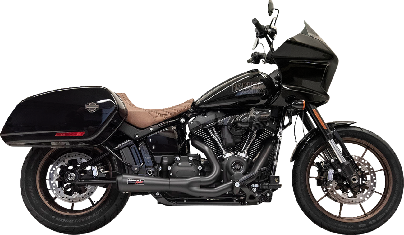Bassani Ripper Black Short 2-1 Exhaust System for 2018-23 Harley Softail FXLRST