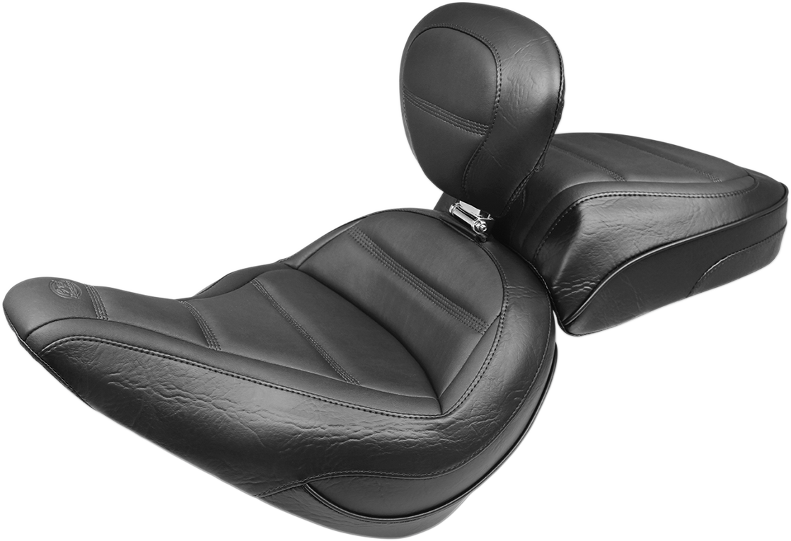 Mustang Motorcycle Solo Seat & Backrest 20182021 Harley Softail Slim