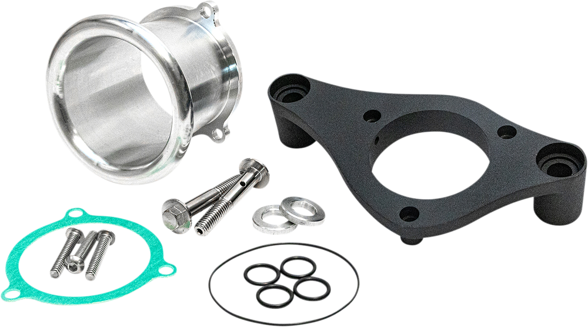 Feuling 3" Black Velocity Stack & Backing Plate Kit for 2017-2022 Harley M8